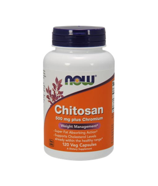 NOW – Chitosan 500 mg with Chromium (120 Capsules)