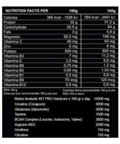 OXYGEN NUTRITION – KIT PRO Hardcore (3Kg)