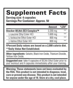 Stacker2 – BCAA Ethylester (180caps)