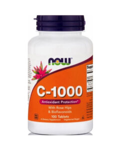 NOW Vitamin C 1000mg with Rose Hips & Bioflavonoids 100tabs